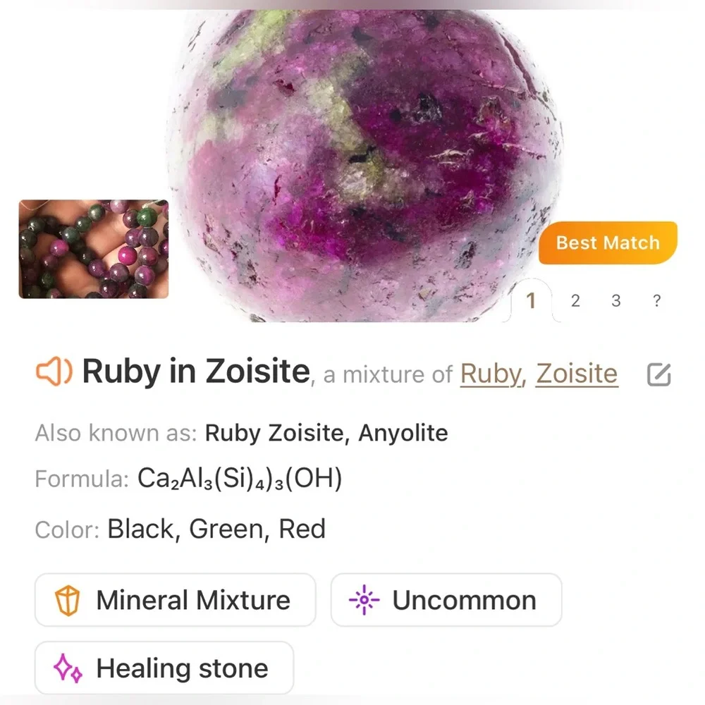 Handcrafted genuine ruby in zoisite geometric topaz pendant necklace